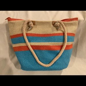 Kelly & Katie woven straw tote *NWOT*